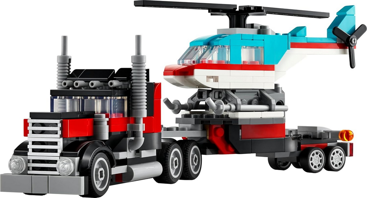 **MTS Toys**เลโก้ Lego 31146 Creator 3 in 1 : Flatbed Truck With Helicopter