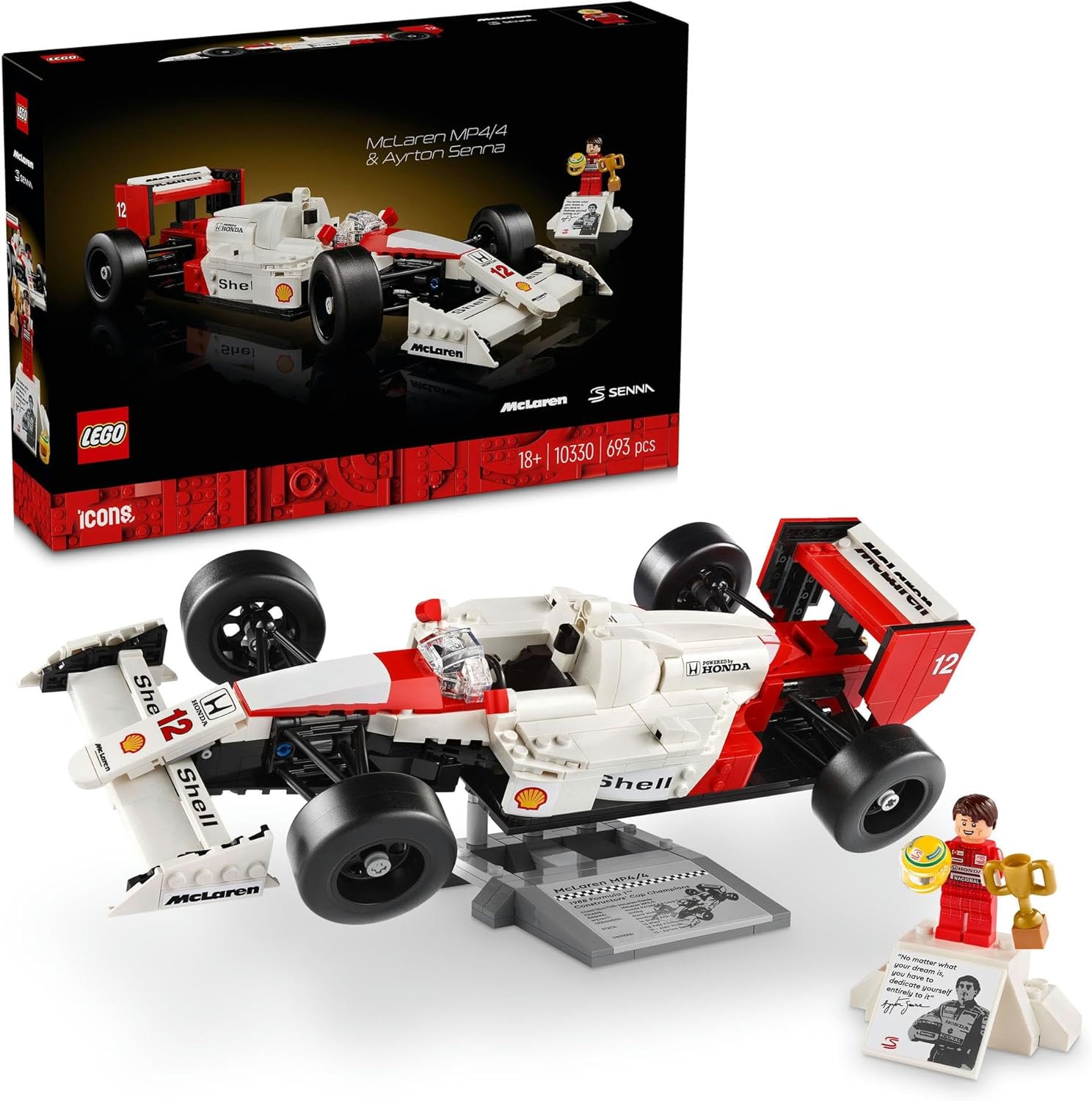 **MTS Toys**เลโก้ Lego 10330 Icons : McLaren MP4/4 & Ayrton Senna