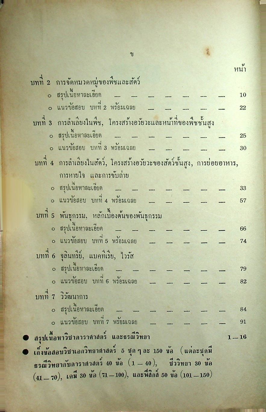 คู่มือเตรียมสอบ วิชาเอก วิทยาศาสตร์ เข้า ค.บ. และ กศ.บ. ปี 3