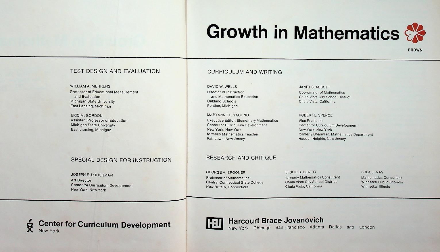 Growth in Mathematics