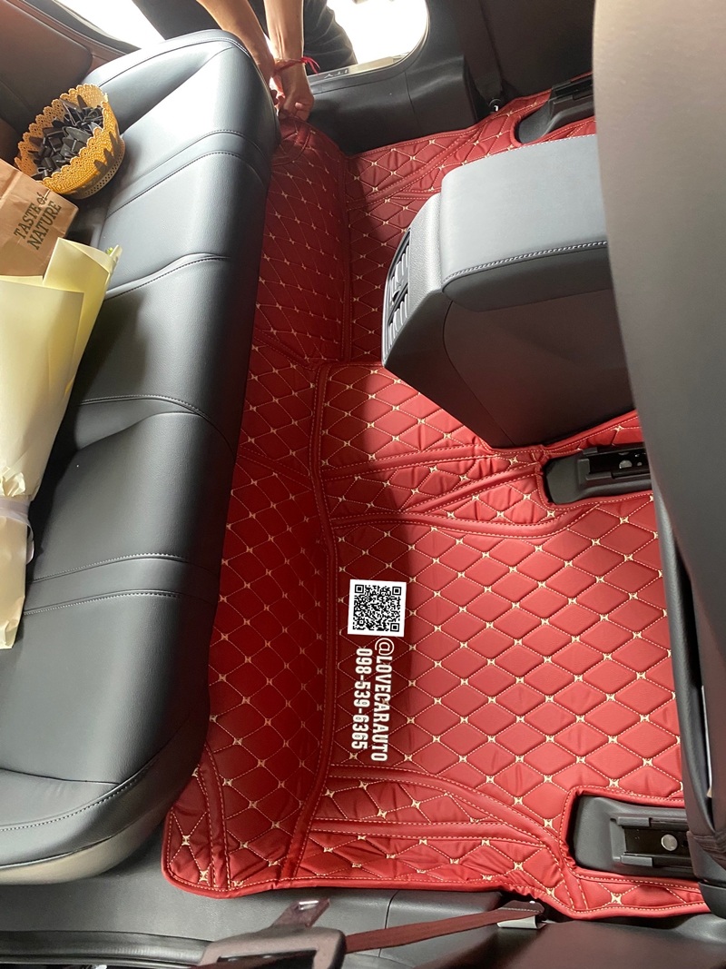 พรมปูพื้นรถยนต์ 6D Honda city 2024 แดงไวน์