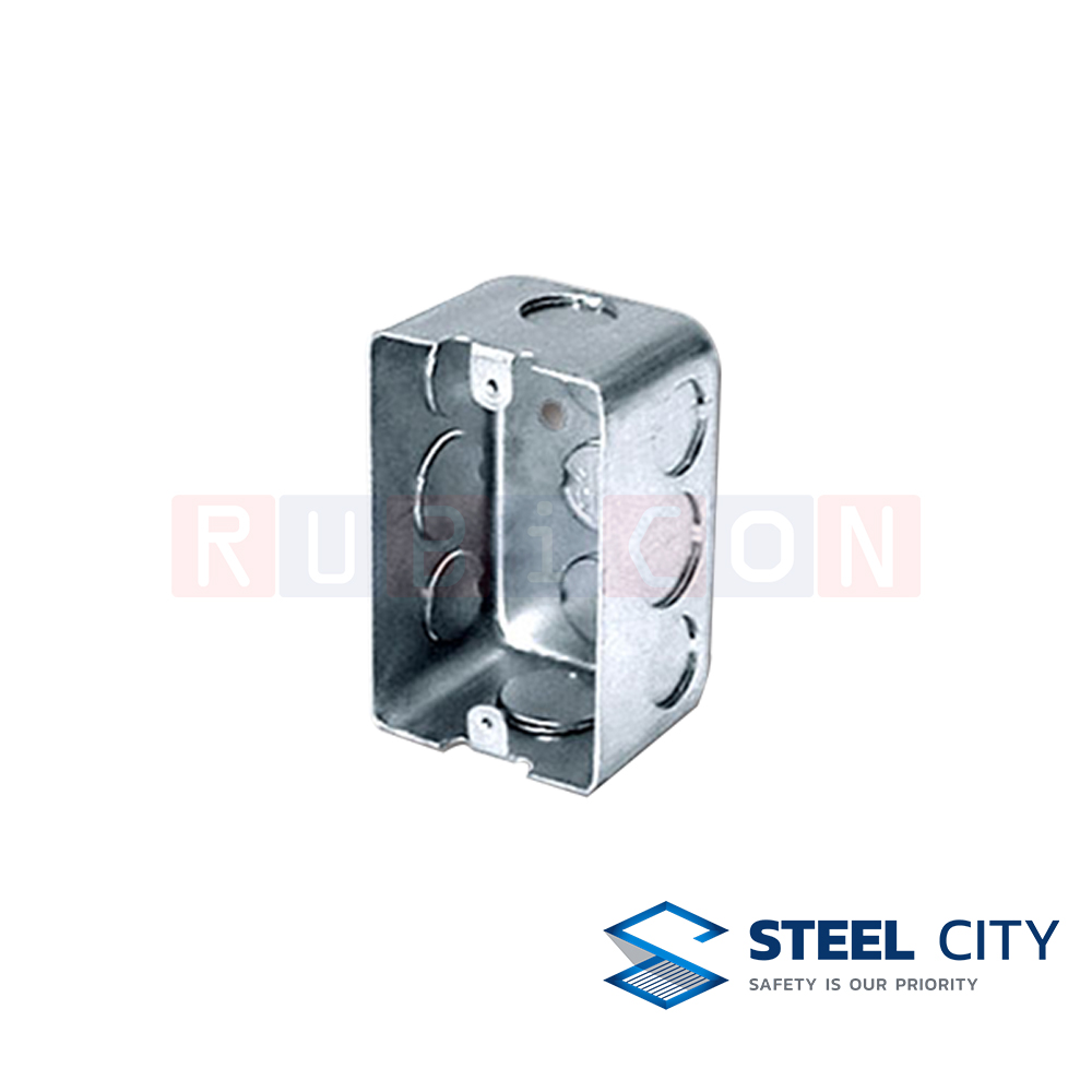 STEEL CITY BX976 ยูโรป้าบ๊อกซ์ ลีก 1/2" x 3/4" x 1/2" (EUROPA BOXES) หนา 1.2 mm.