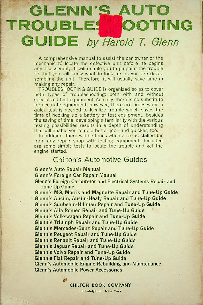 Glenn's AUTO TROUBLESHOOTING GUIDE