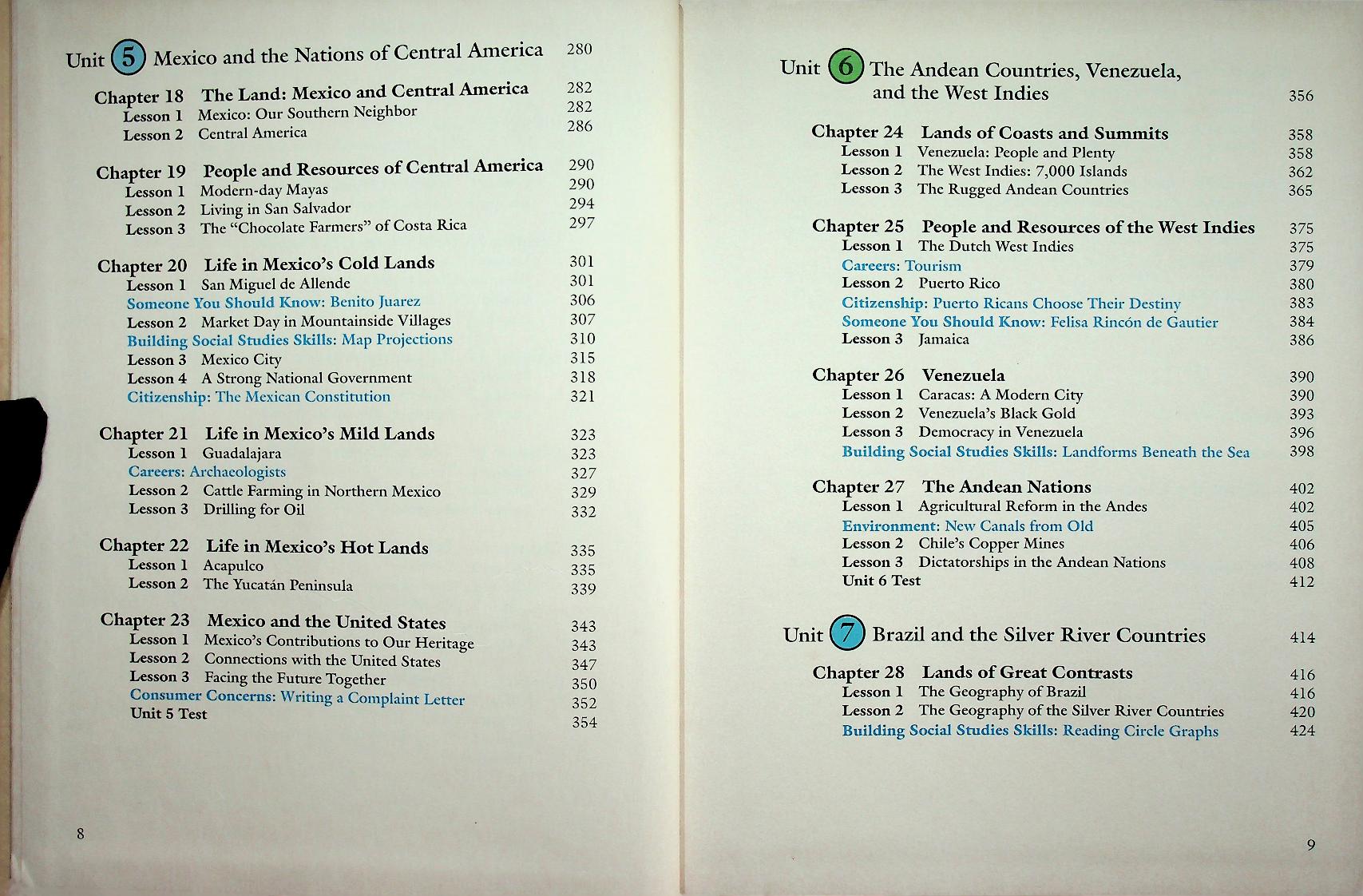 SCOTT, FORESMAN SOCIAL STUDIES : Western Hemisphere LATIN AMERICA and CANADA