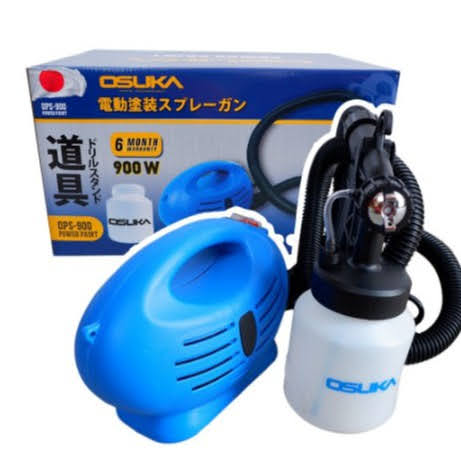 รหัสสินค้า 250 OSUKAกาพ่นสี เครื่องพ่นสีไฟฟ้า 900W ทาสี พ่นสี พร้อมอุปกรณ์ครบชุด แถมฟรี!! กระบอกใส่สีสำรอง 1 ชิ้น