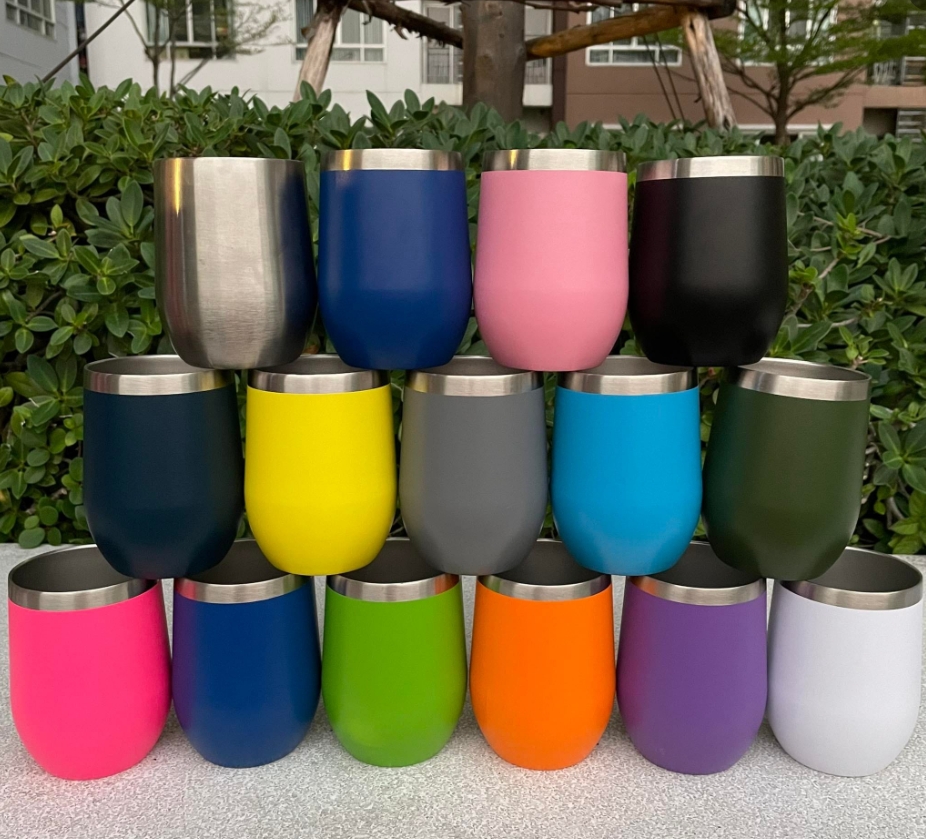 แก้วเก็บความเย็นขนาด 12 ออนซ์ ทรงไข่