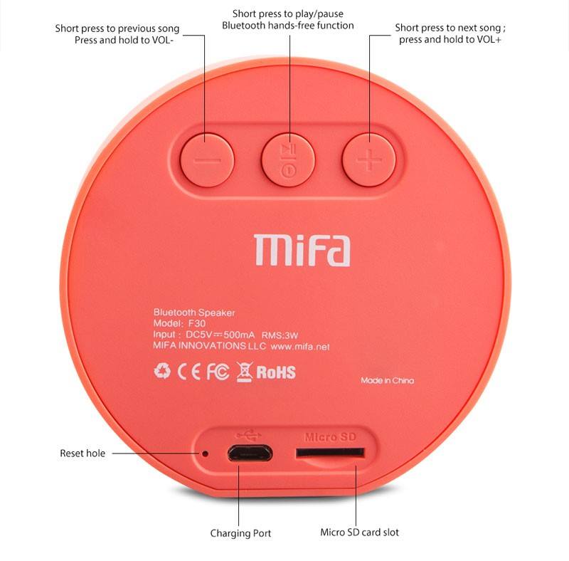 Mifa F30 ลำโพงบลูทูธตัวเล็ก เสียงดี