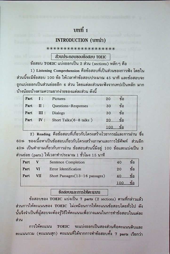 พิซิตข้อสอบ TOEIC ZGrammar Tests : Parts V-VI