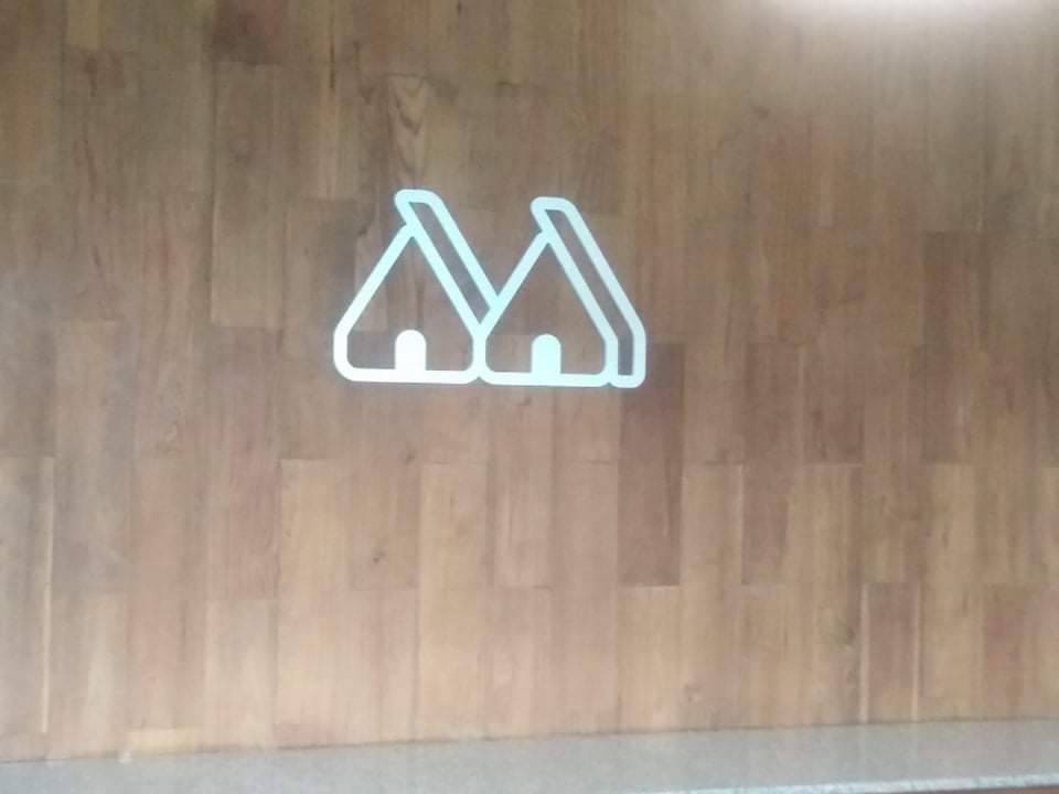 ป้ายตัวอักษรโลหะพ่นสี งานขนมบ้านอัยการ