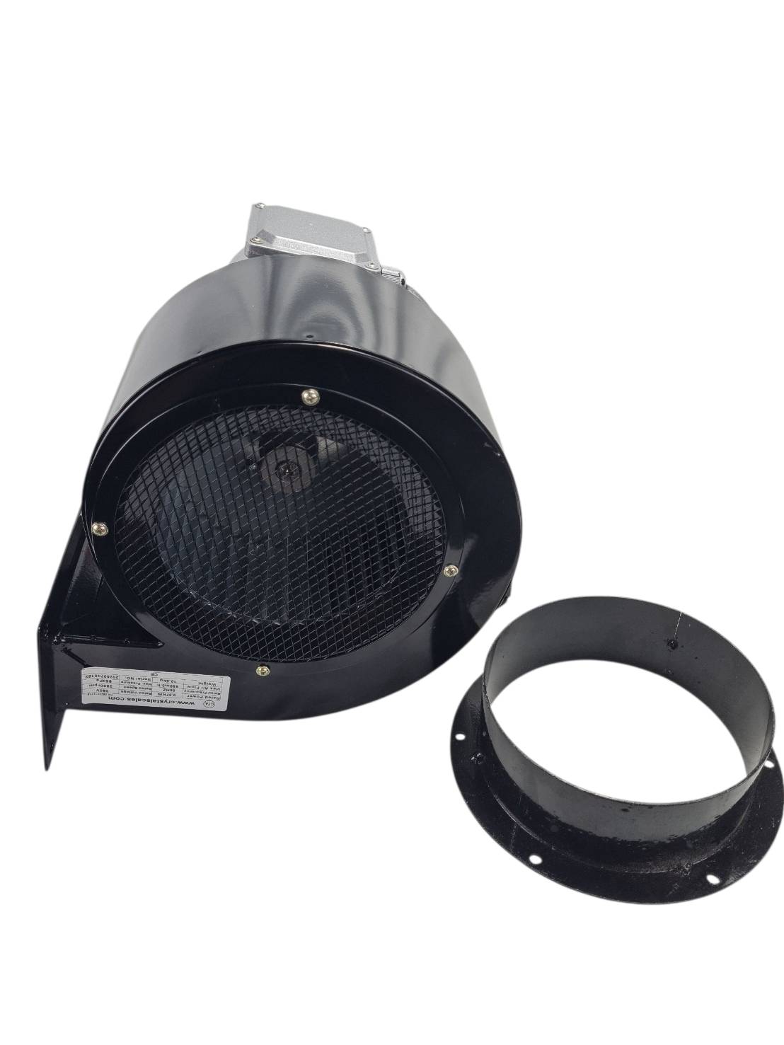 โบเวอร์ดูดและเป่าอากาศ Blower ขนาด0.5แรงม้า(370W)ไฟ 380V Air blowerกรงกระลอกทนความร้อน200องศา