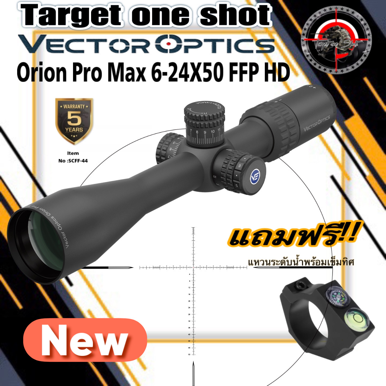 VECTOR OPTICS Orion Pro Max 6-24X50 FFP HD