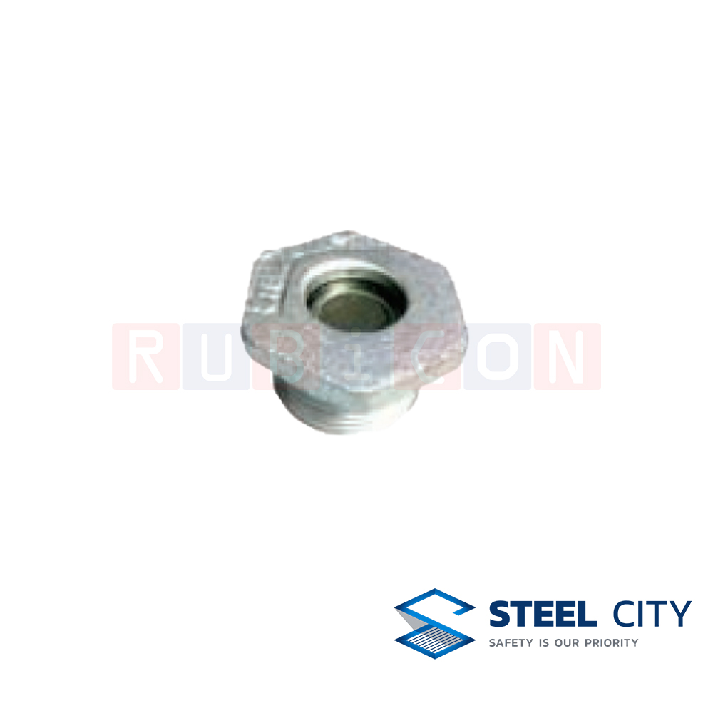 STEEL CITY H-DRPLUG26 ลูกอุดเกลียว (ปลั๊กอุด) ชุบสังกะสี ขนาด 2” (HOT DIP GALVANIZED DRAIN-PLUG)