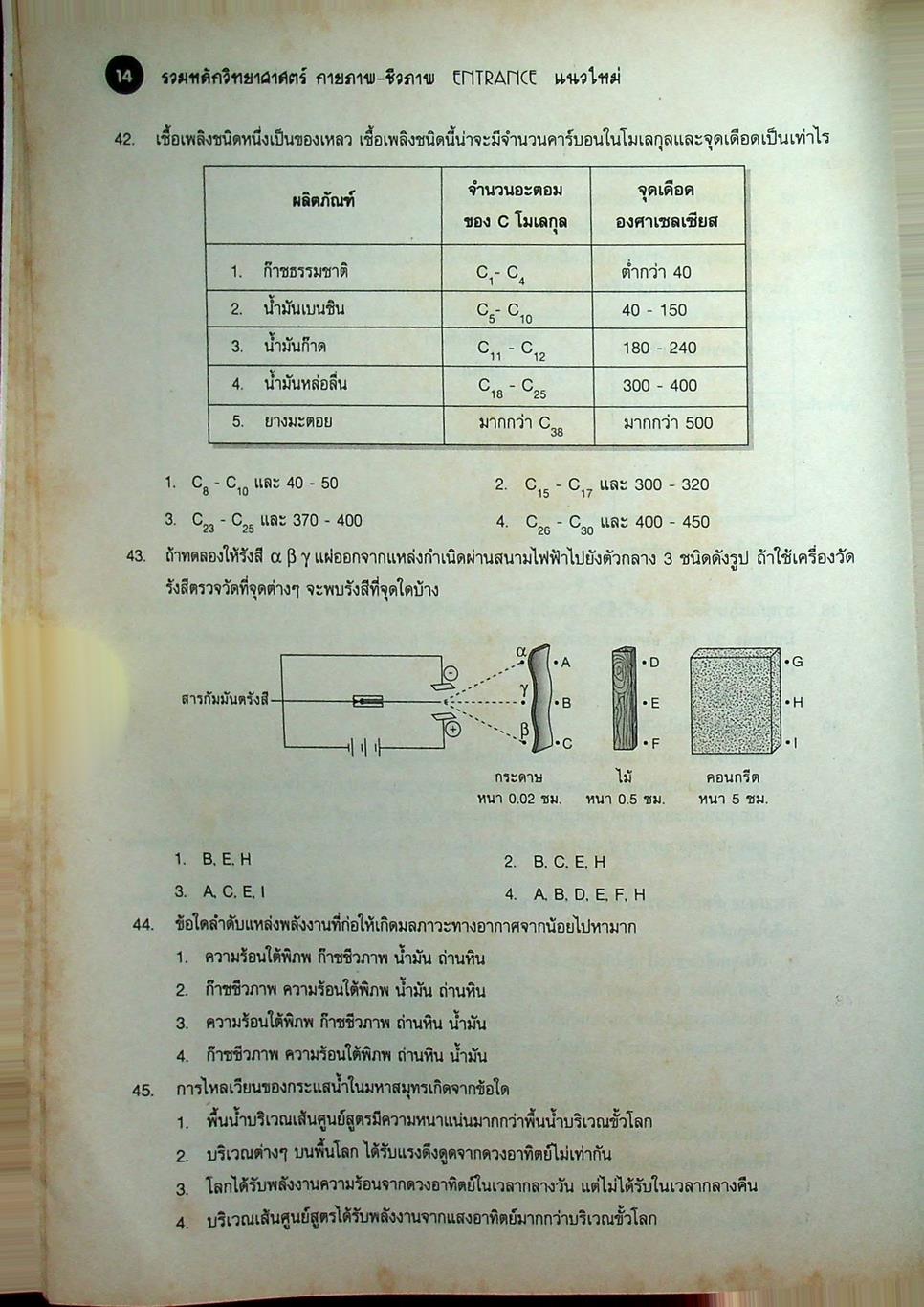 รวมหลักวิทยาศาสตร์กายภาพ-ชีวภาพ ENTRANCE (แนวใหม่) ม.4-5-6