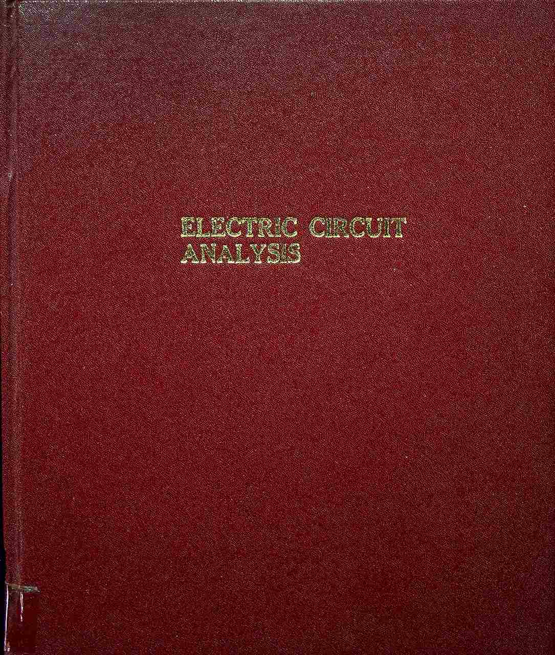 ELECTRIC CIRCUIT ANALYSIS