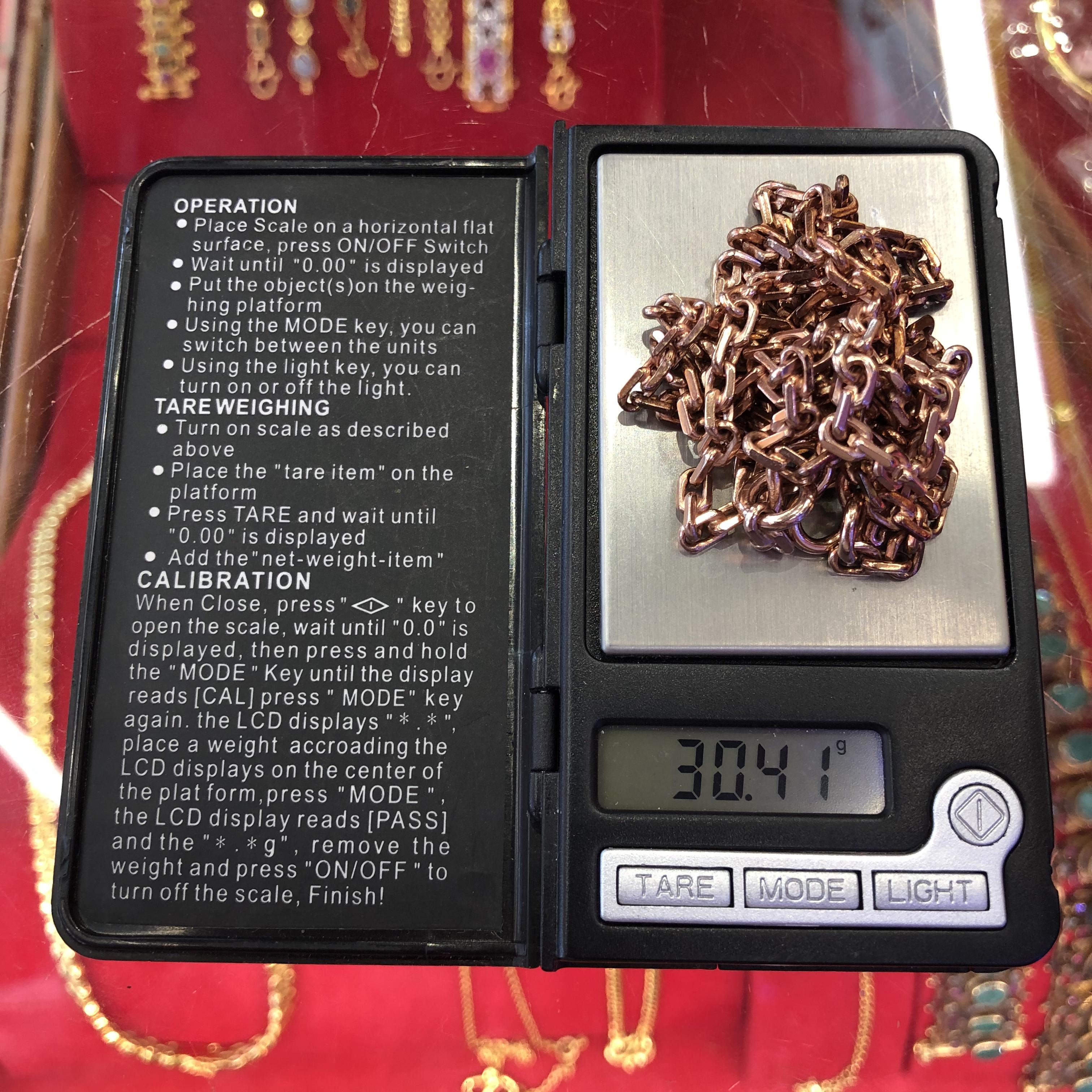 สร้อยคอนาก 2 บาท ลายคตกิต ไม่มีค่ากำเหน็จ