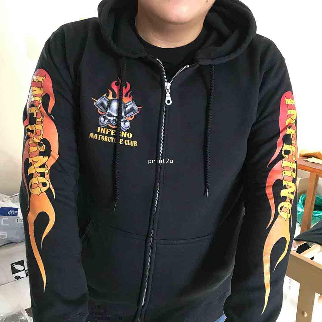 รับพิมพ์ เสื้อฮู้ด แบบสวม แบบซิป มีหมวก แบรนด์Gildan USA