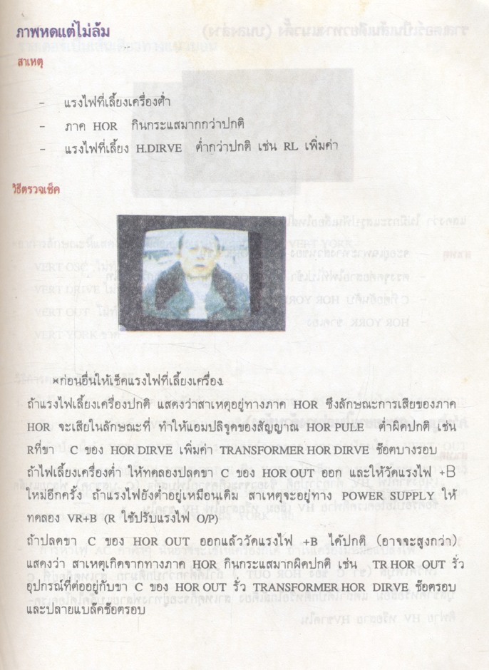 ภาพอาการเสีย & เทคนิคการซ่อม ทีวีสี เล่ม 1