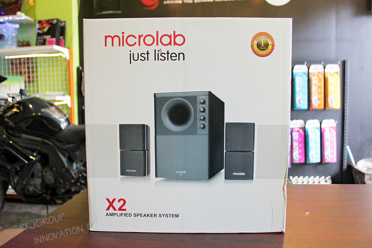 ลำโพงคอมพิวเตอร์ Microlab x2 2.1 เบสแน่น เสียงดี