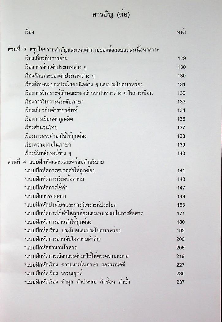 คู่มือเตรียมสอบ วิชาภาษาไทย สำหรับบุคคลทั่วไป และข้าราชการตำรวจทุกระดับ