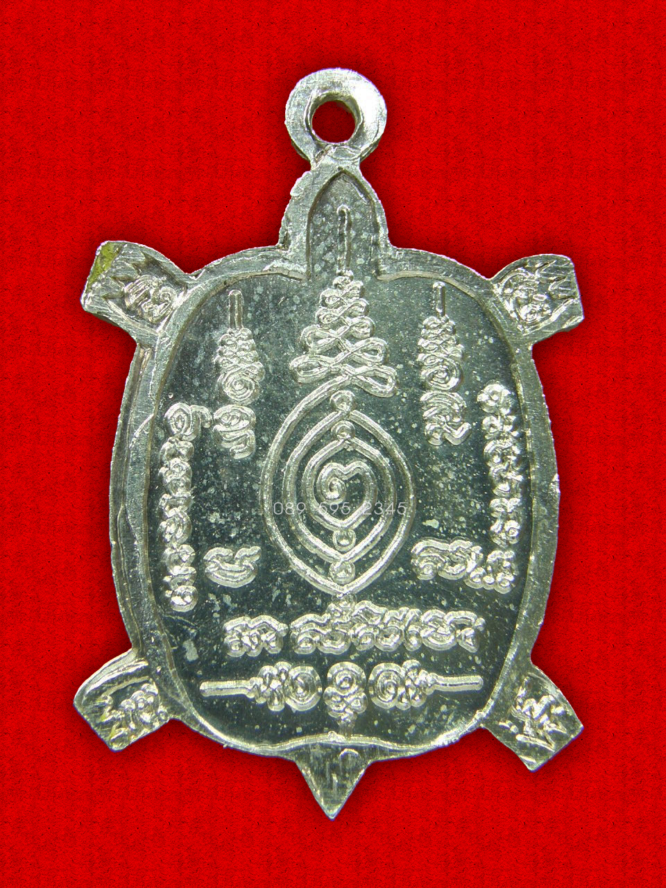 เหรียญเต่า หลวงปู่หลิว วัดไร่แตงทอง รุ่น รวยไม่หยุด 2 ออกวัดหนองอ้อ เนื้อเงิน ปี 2540 ( 3 )