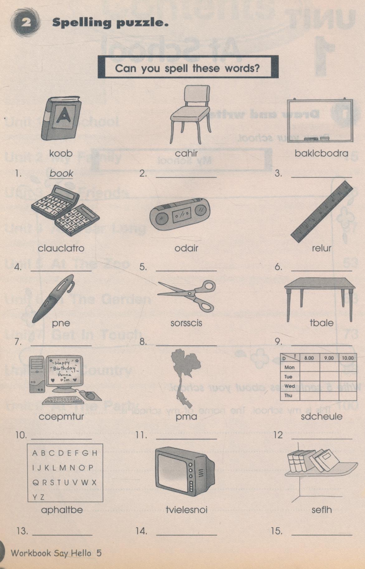 WORKBOOK Say Hello 5