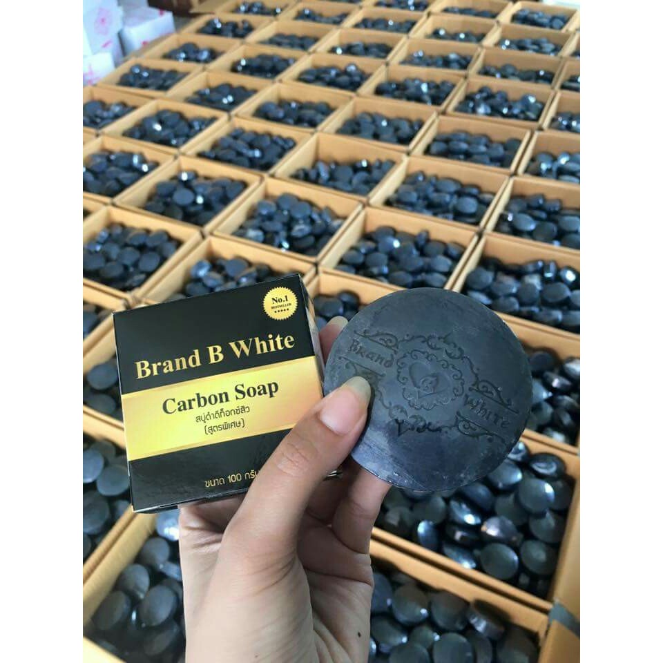 สบู่ดำดีท็อกซ์สิว แบรนด์บีไวท์ Carbon Soap