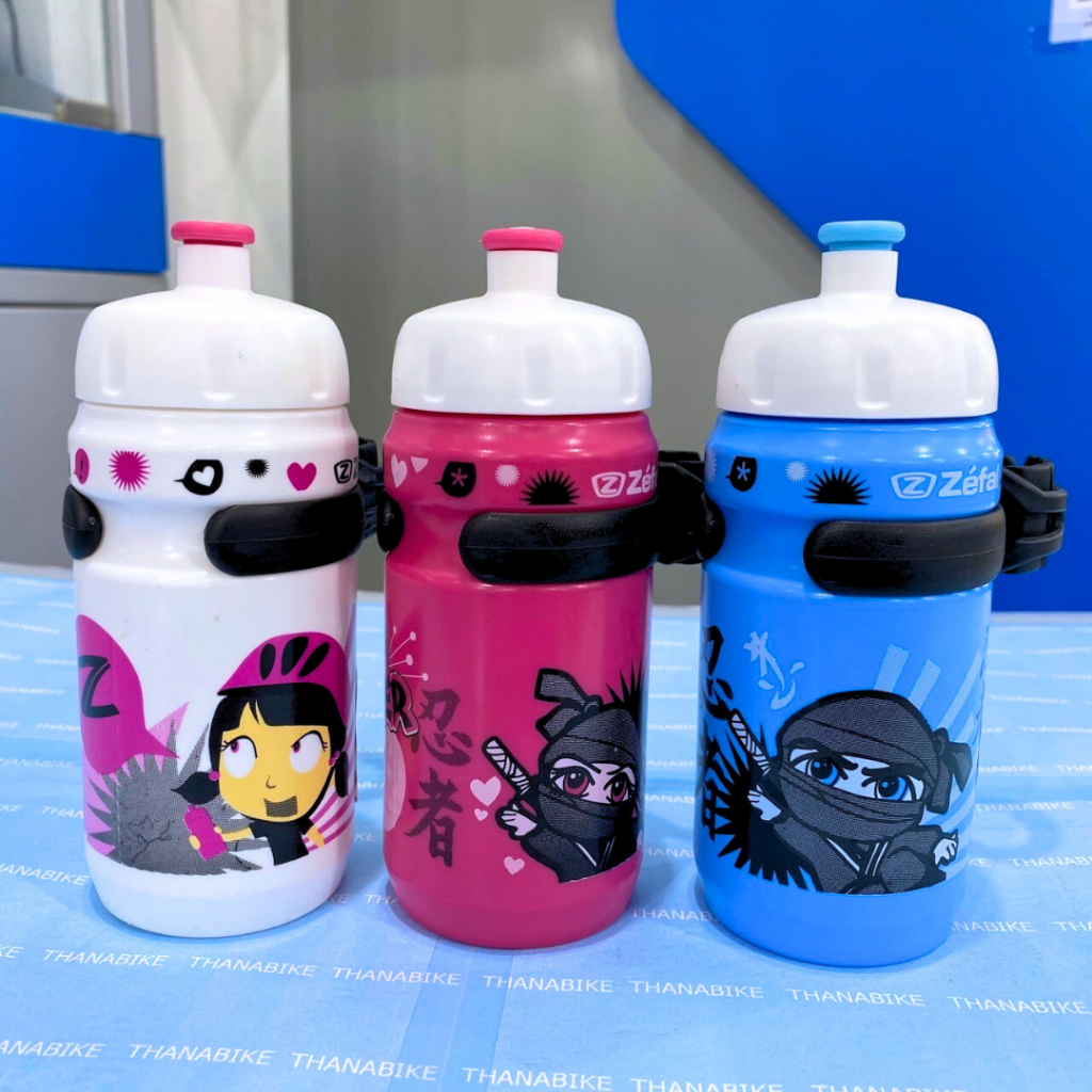 กระติกน้ำ ZEFAL + CLIP แบบยางรัด ขวดน้ำจักรยาน 350ml.