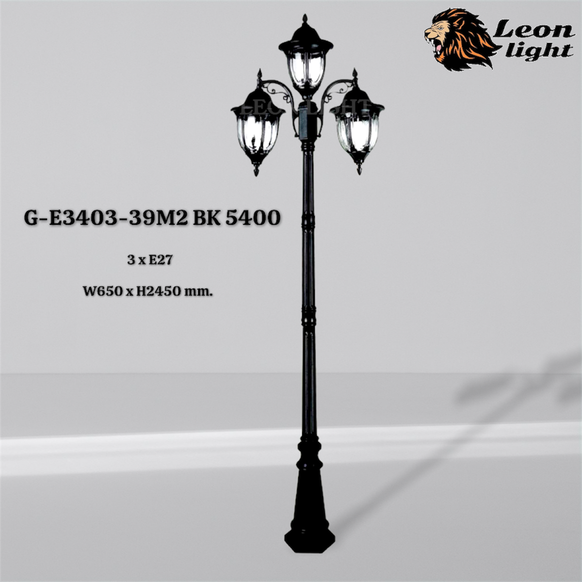 G-E3403-39M2 BK 3xE27