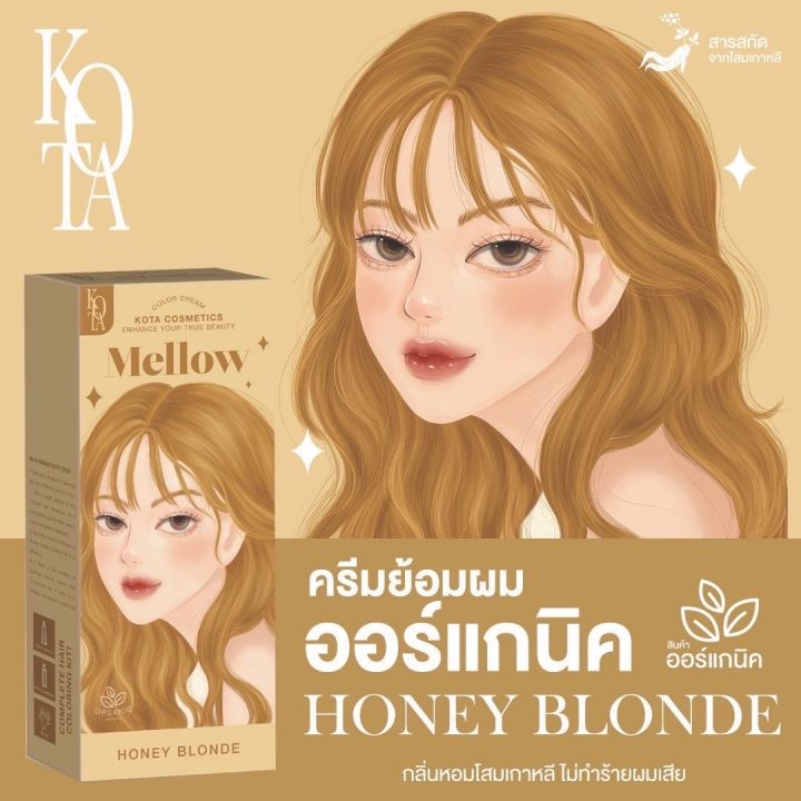 สีย้อมผมออแกนิค ผมเสียน้อยกว่า KOTA Color Cream