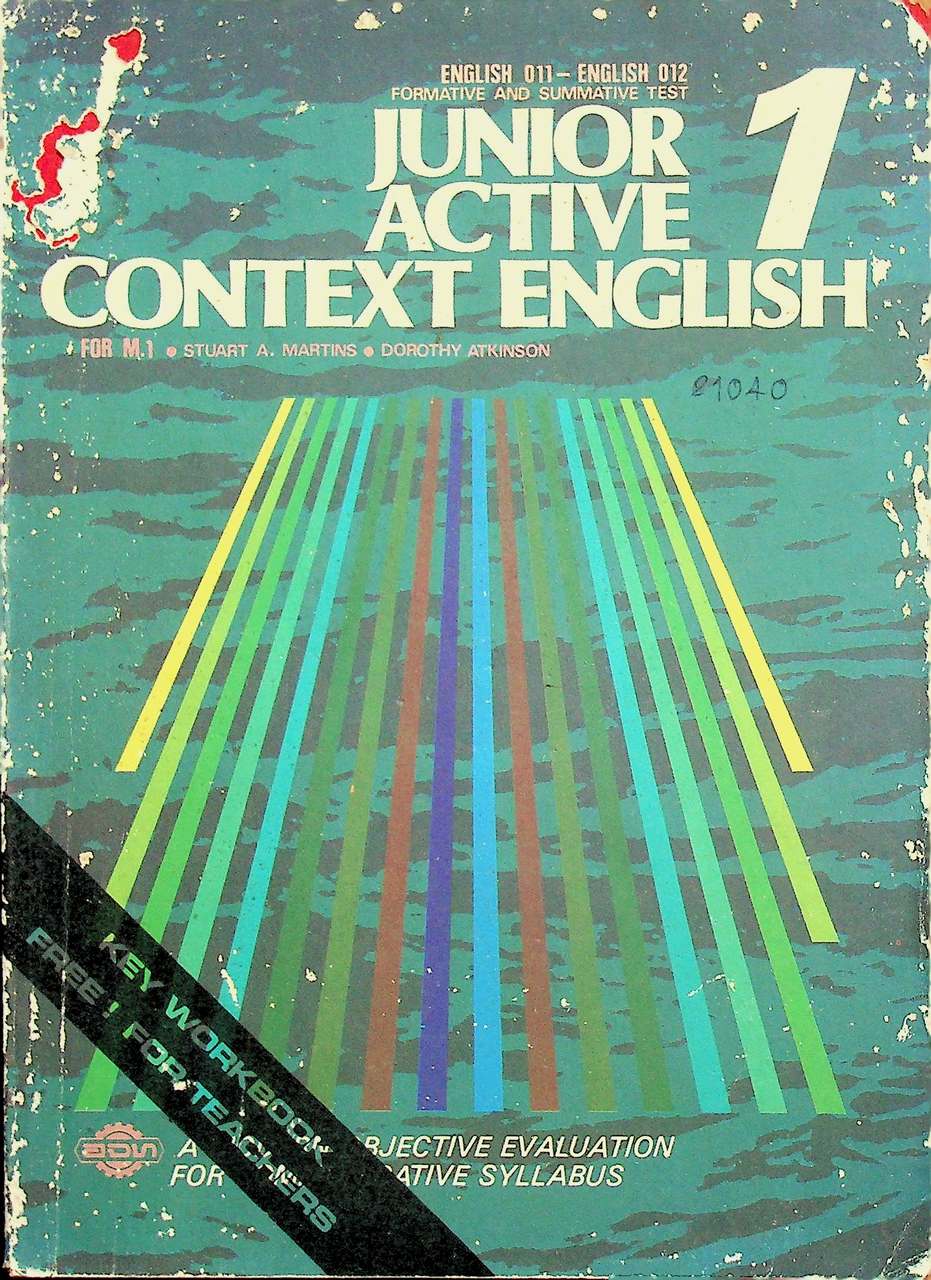 KEY WORKBOOK JUNIOR ACTIVE CONTEXT ENGLISH 1 ENGLISH 011 - 012 FOR M.1
