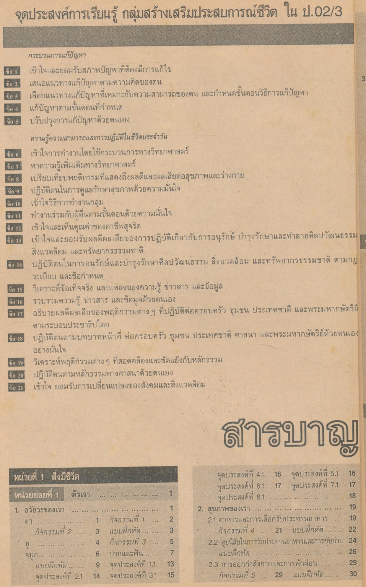 คู่มือครู-เฉลย สปช. ป.3 ชั้นประถมศึกษาปีที่ 3