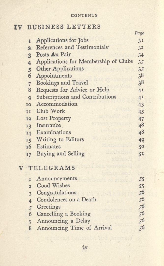 Letter Writing for Students of English