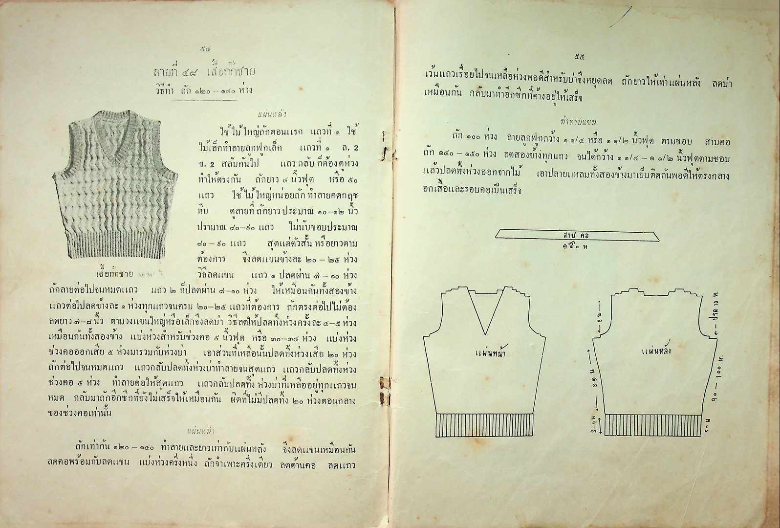 ตำราถักนิตติ้ง ของมณีวรรณ