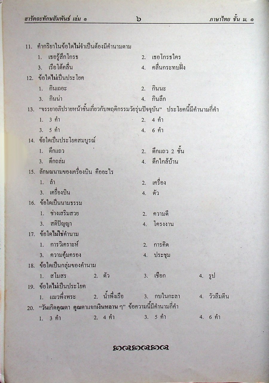 คู่มือ-เตรียมสอบ ภาษาไทย ฉบับรวม ม.๑-๒-๓ กลุ่มสาระการเรียนรู้ภาษาไทย