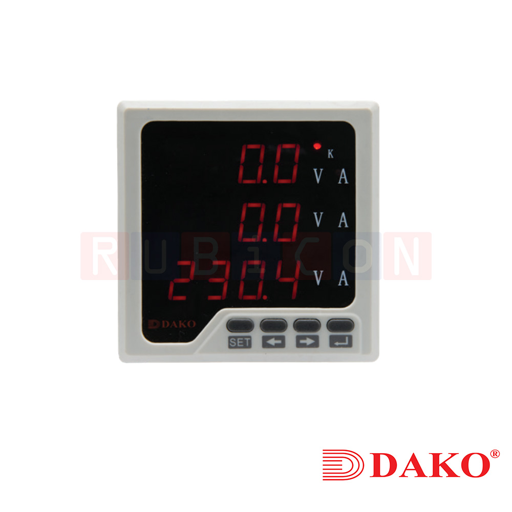 "DAKO" ST72-3IU VOLT/AMP METER 3 PHASE SIZE 72x72MM มิเตอร์จอแสดงผล LED (METER LED DISPLAY)