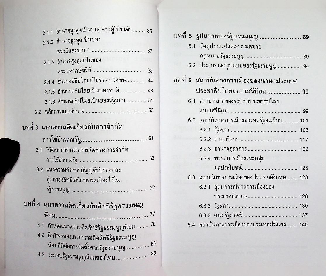 กฎหมายรัฐธรรมนูญและสถาบันการเมือง