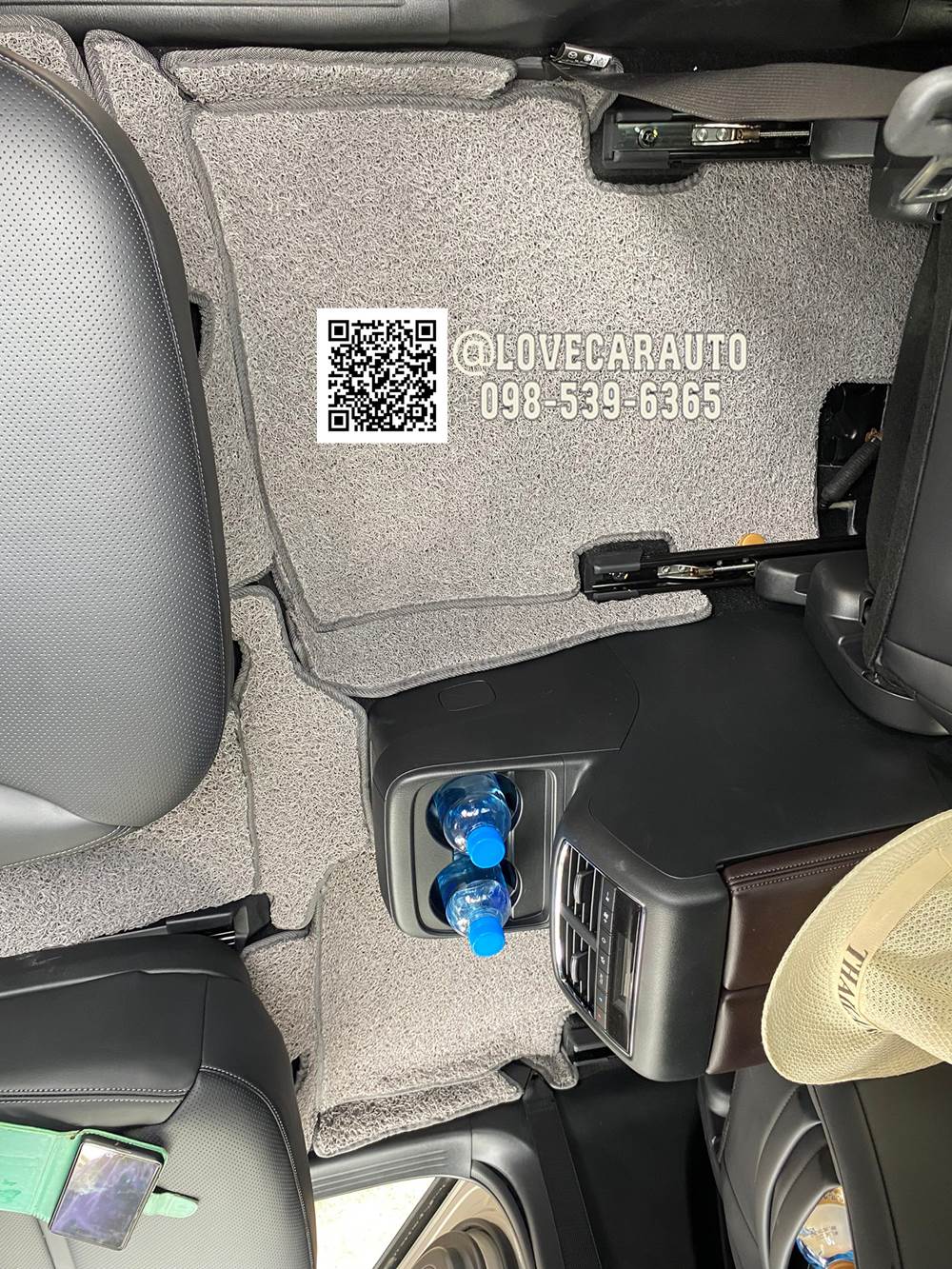 พรมดักฝุ่นปูพื้นรถยนต์ MazdaCX8 6ที่นั่ง 2022 สีเทา