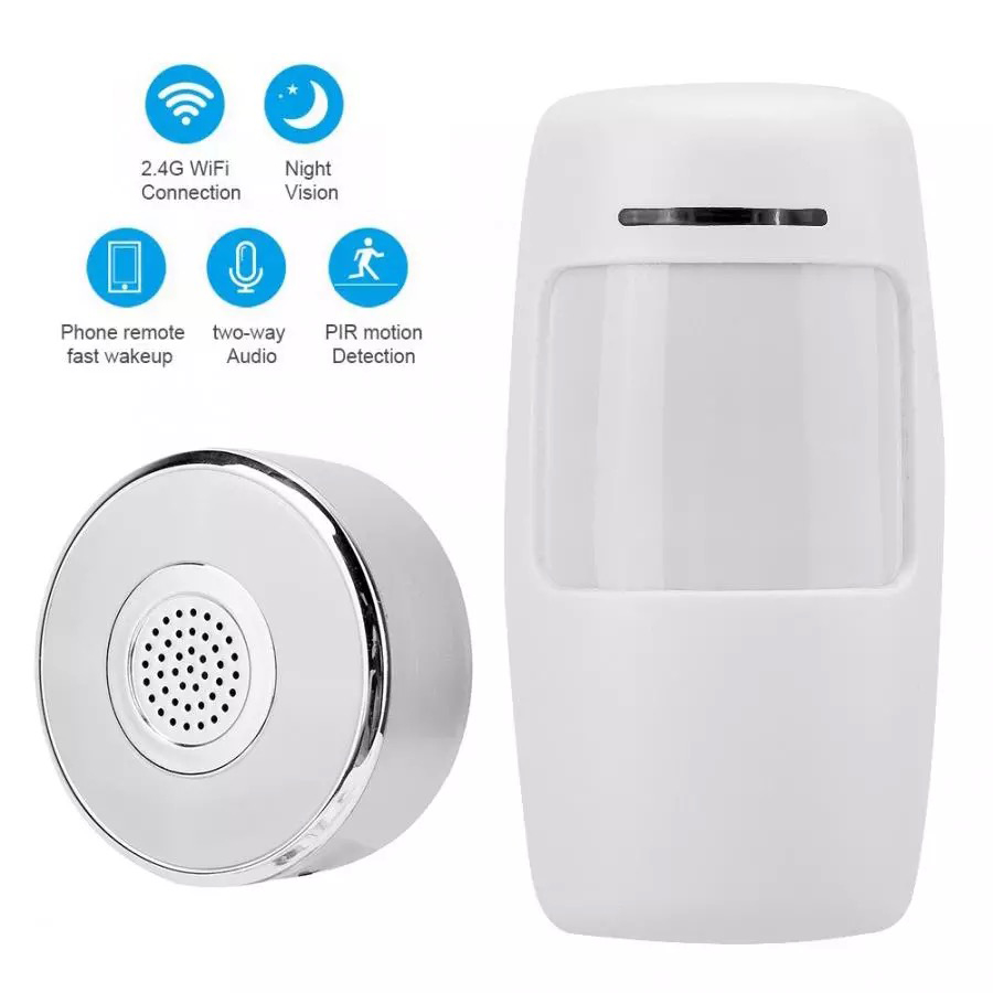 PIR Sensor wifi Security (อุปกรณ์ขายแยก) ชุดระบบเตือนภัยกันขโมย แจ้งเตือนผ่านมือถือ ไม่ต้องเดินสายไฟ