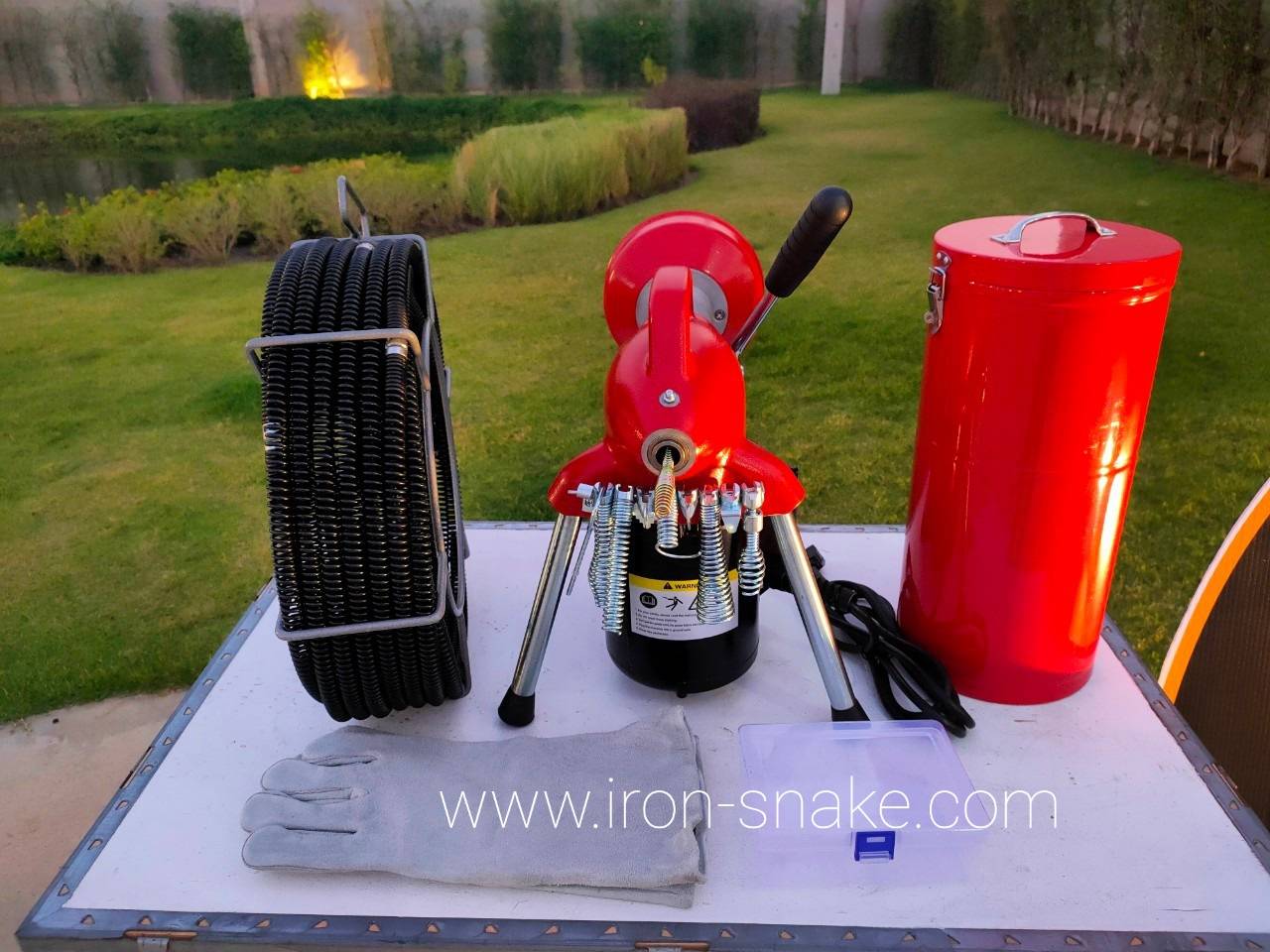 เครื่องทะลวงท่อ งูเหล็ก ironsnake รุ่น A75 งูเหล็กทะลวงท่อ เครื่องทะลวงท่อไฟฟ้า