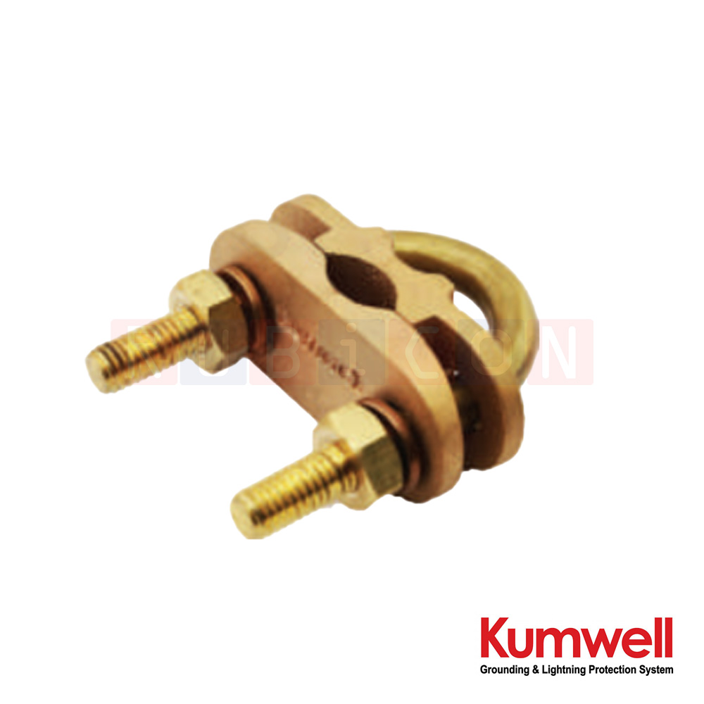KUMWELL GXCC 142-95 แคล้มป์จับสายเคเบิล (Rod to Cable Clamp) Rod Dia. = 5/8"(14.2 mm), Cable Size 16-95 mm2