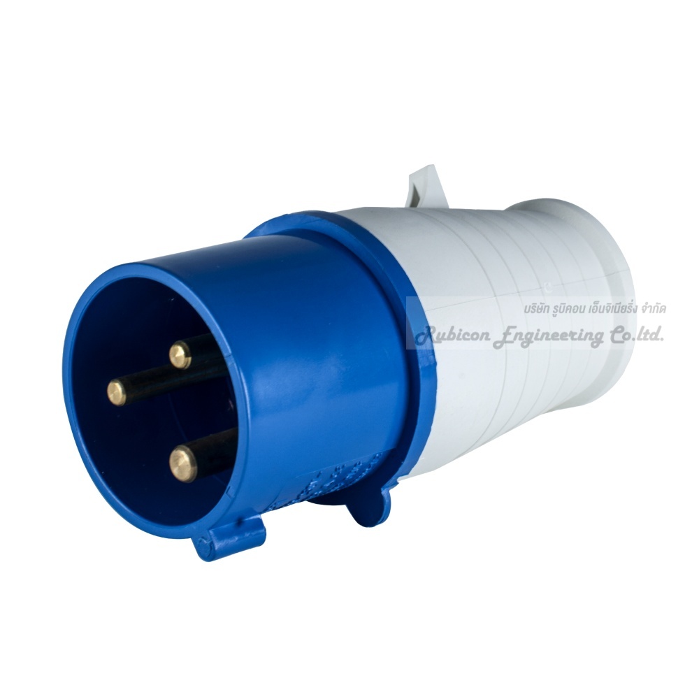 "MASHI" MA-013 ปลั๊กตัวผู้กลางทาง (PLUGS) 2P+E 16A 220-250V 6H IP44