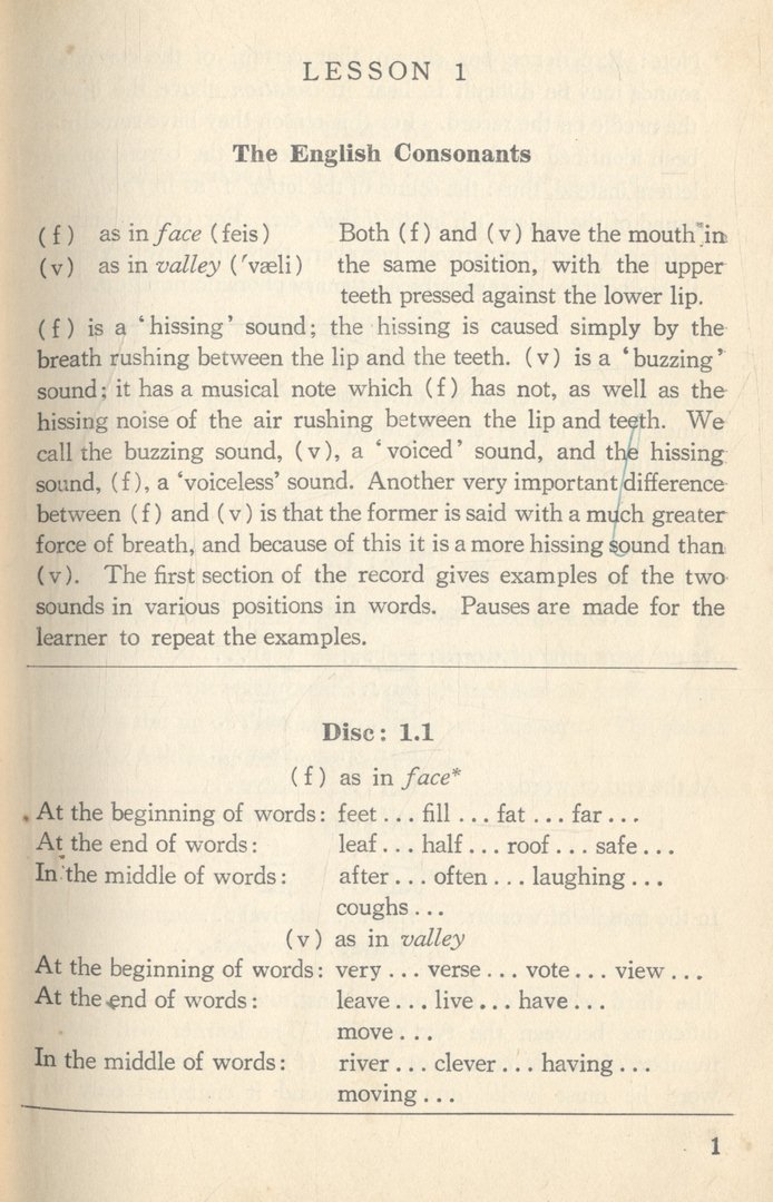 A Course of English Pronunciation