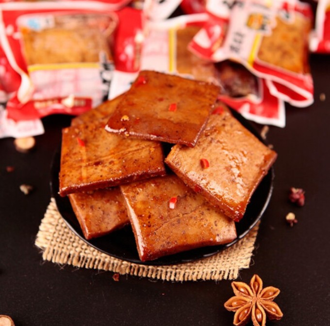 เต้าหู้ปรุงรสหม่าล่า เผ็ดชาเบาๆ อร่อย(100g)