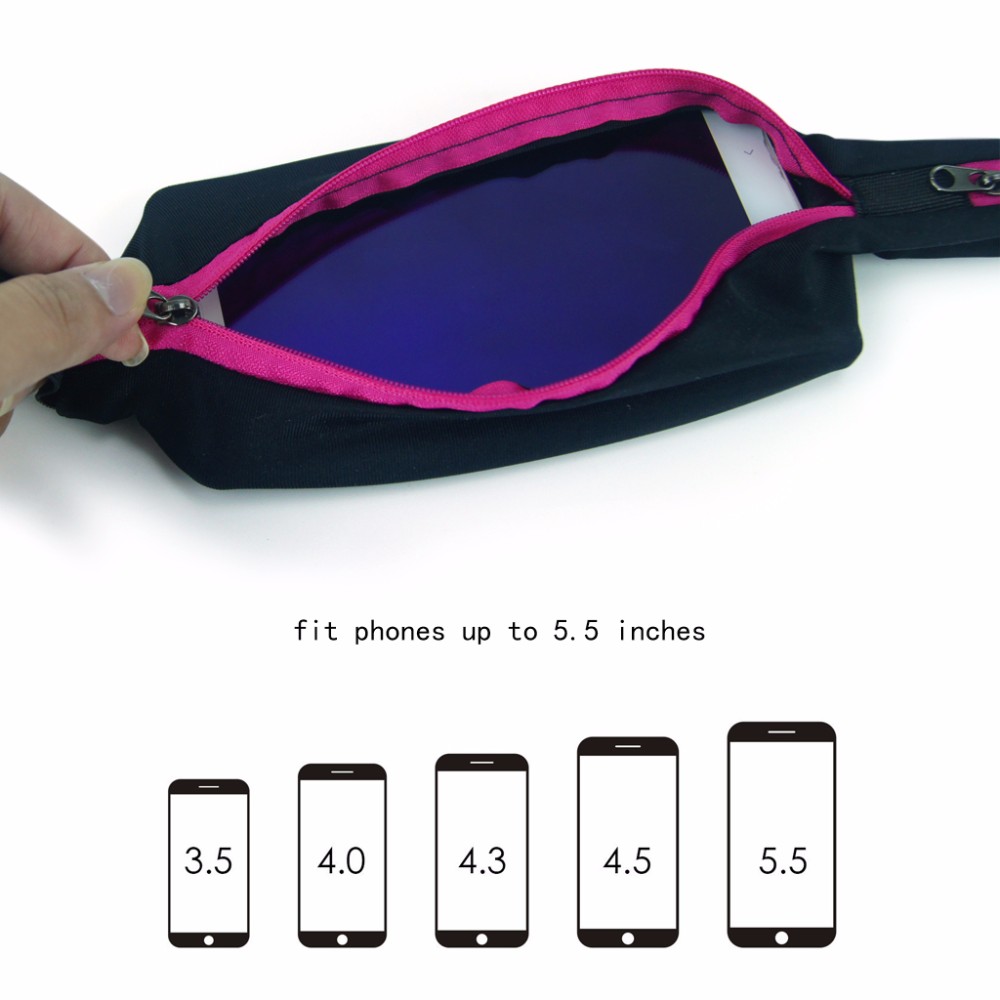 กระเป๋าวิ่งคาดเอว SUNDATOM Travel Running Sport (Rose Red)