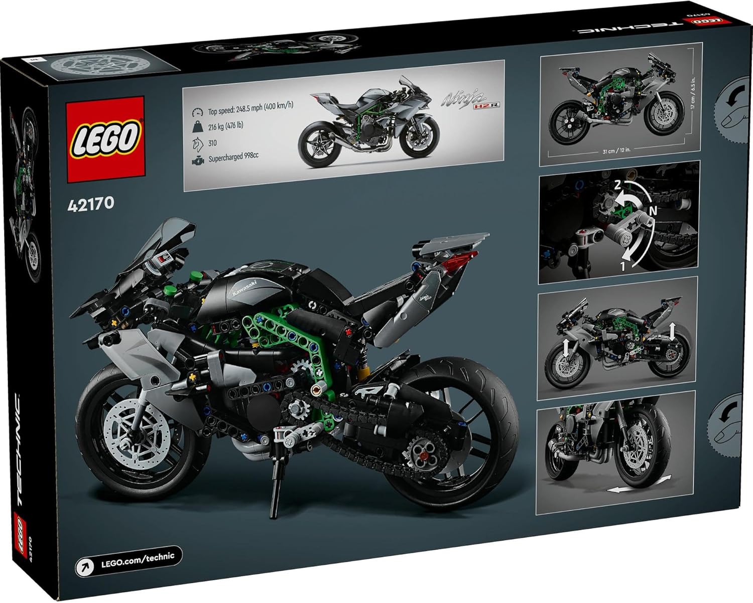 **MTS Toys**เลโก้ Lego 42170 Technic : Kawasaki Ninja H2R