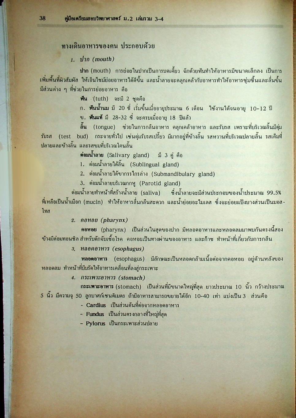 คู่มือเตรียมสอบ วิทยาศาสตร์ ม.2 เล่มรวม 3-4 ว 203 - ว 204