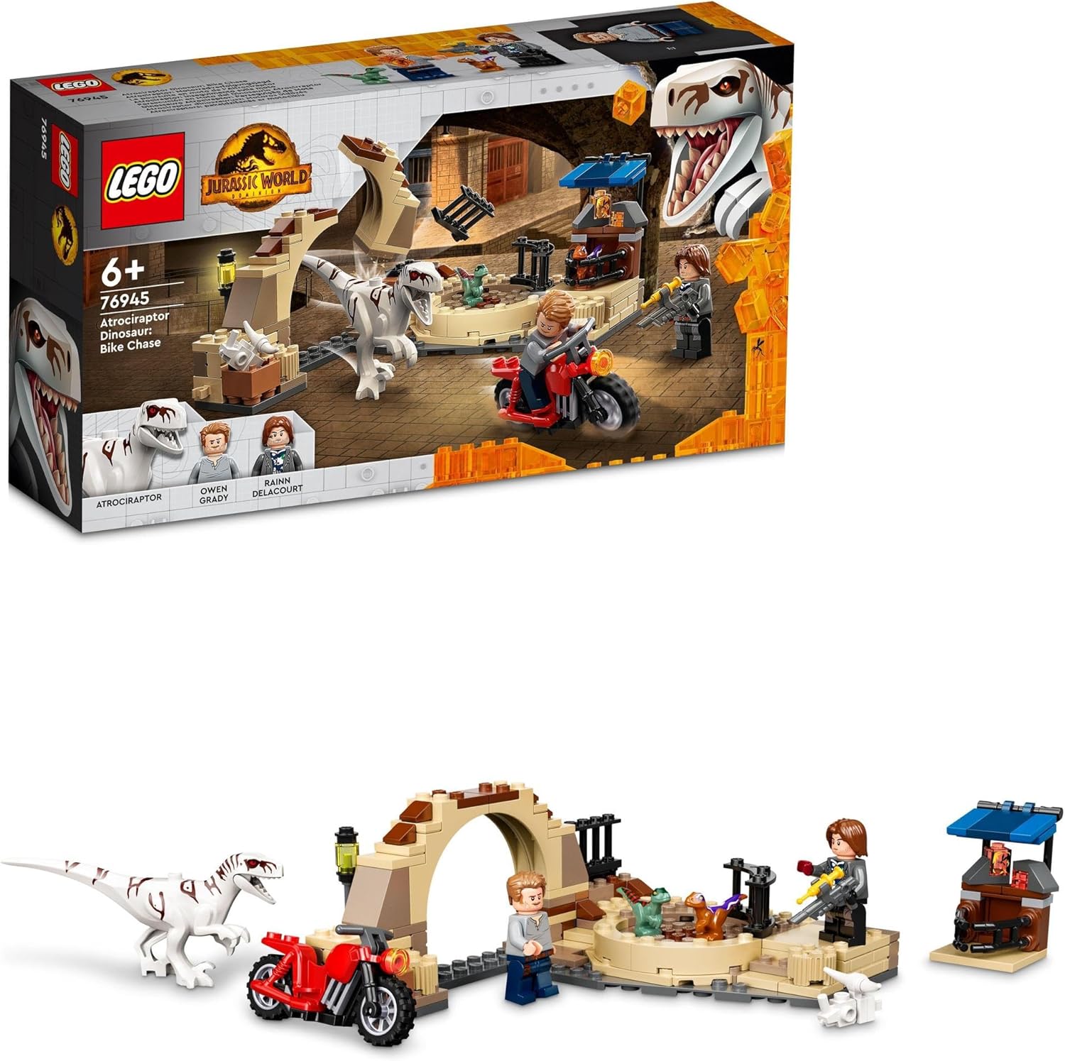 **MTS Toys**เลโก้ Lego 76945 Jurassic World : Atrociraptor Dinosaur: Bike Chase