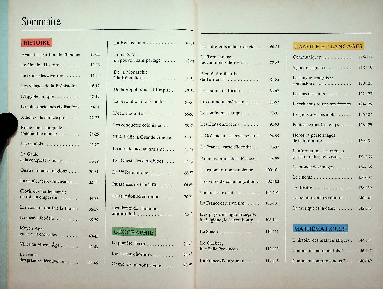 MEGA junior L'ENCYCLOPEDIE VIVANTE NATHAN (สารานุกรมฉบับภาษาฝรั่งเศส)