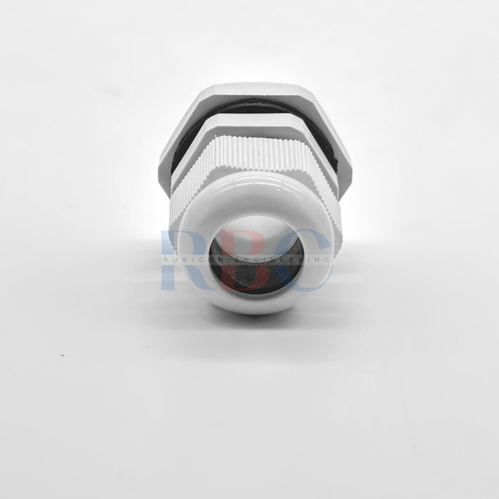 CPW-M32 เคเบิ้ลแกรนด์พลาสติก ไนล่อน เกลียว METRIC (M) สีขาว ( NYLONCABLE GLAND )