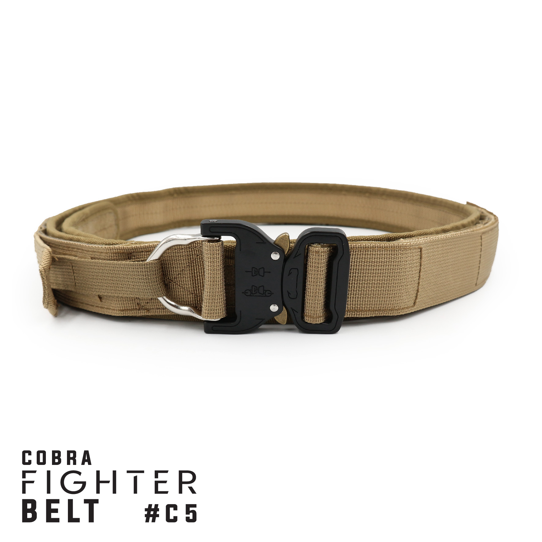 🇹🇭 475 ไทยแลนด์ แทคติคอล เข็มขัดหัว Cobra Fighter Belt C5 สายแบบ 2 ชั้น แข็งแรง (Double Layers Belt)